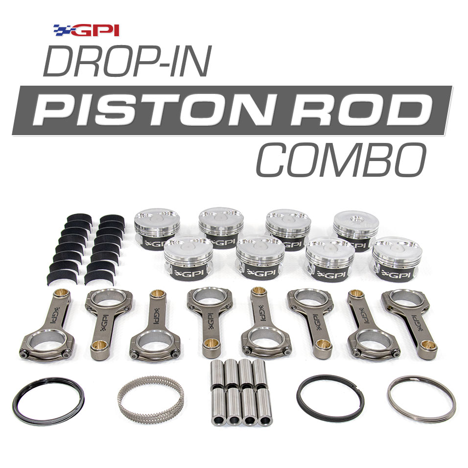 GPI - Track Attack LS3 High Compression Dome Piston and Rods Package (5th  Gen Camaro / C6 Corvette) - Gwatney Performance